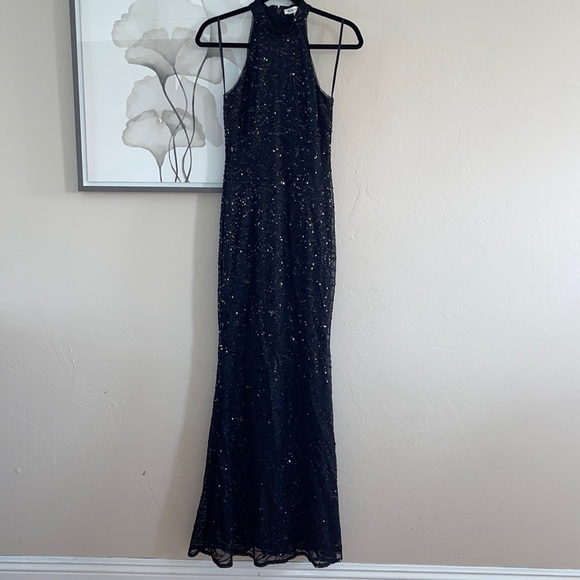 BCBGeneration Dresses & Skirts - BCBGeneration Black Sequined Maxi Dress